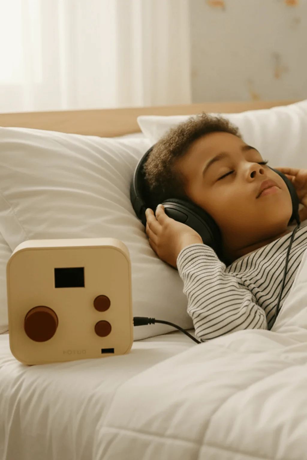 Naaya - Photo produit vertical Enfant qui tient une boîte à histoire, naaya